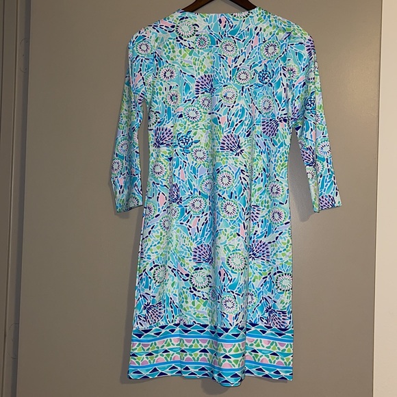 NWT Lilly Pulitzer Chilly Lilly UPF 50+ Nadine Dress - Picture 3 of 9